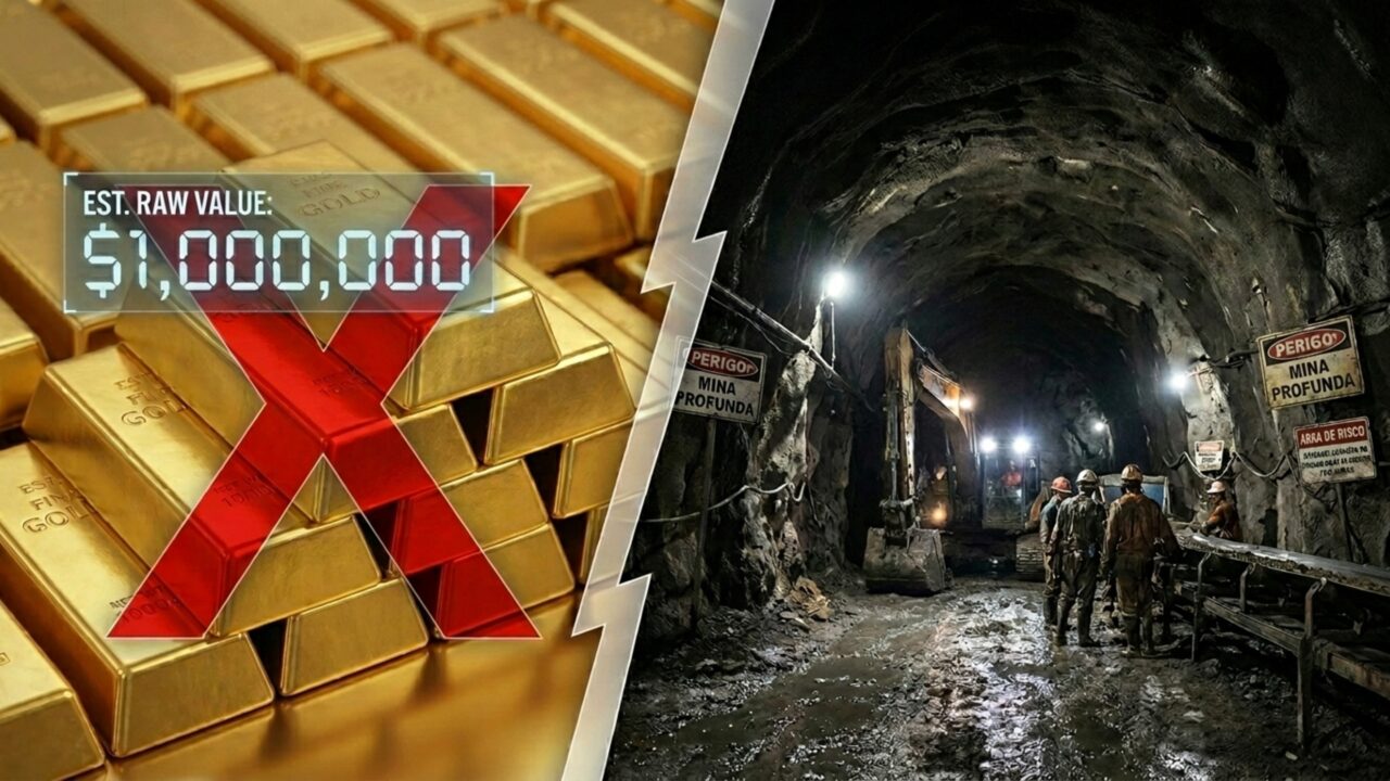 Reserva colossal de ouro avaliada em mais de R$ 500 bilhões é descoberta