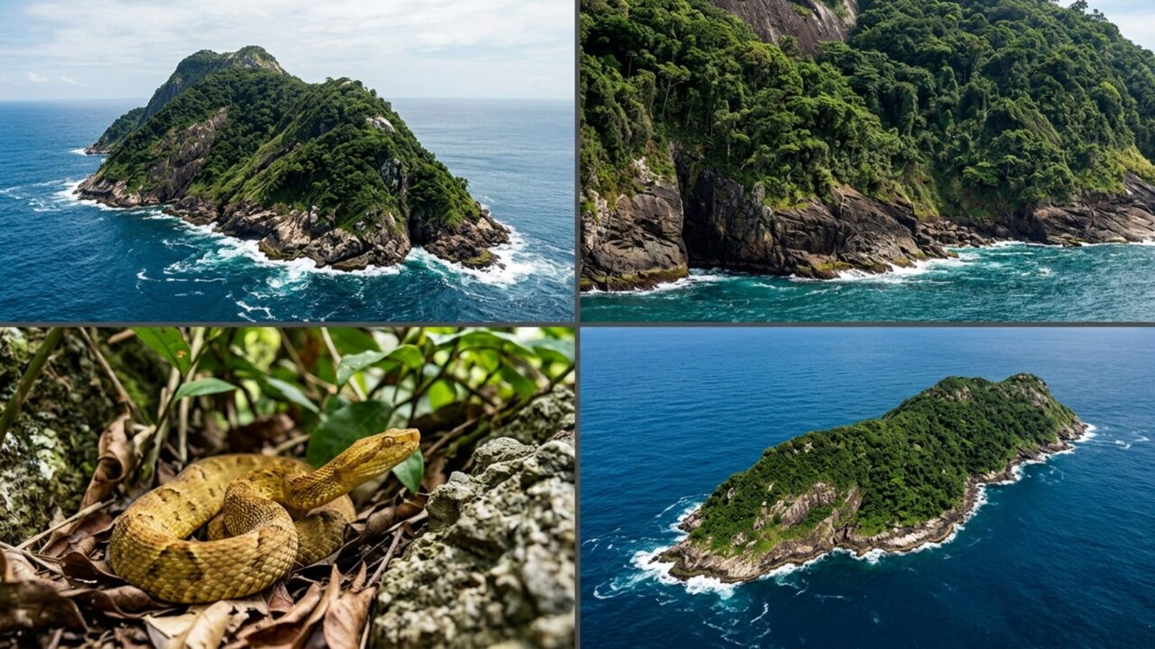 Proibida para civis pela Marinha, a ilha brasileira que concentra a serpente mais venenosa do continente