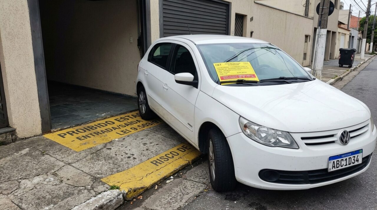 Motorista pode ser multado ao estacionar na porta de casa nestas situações