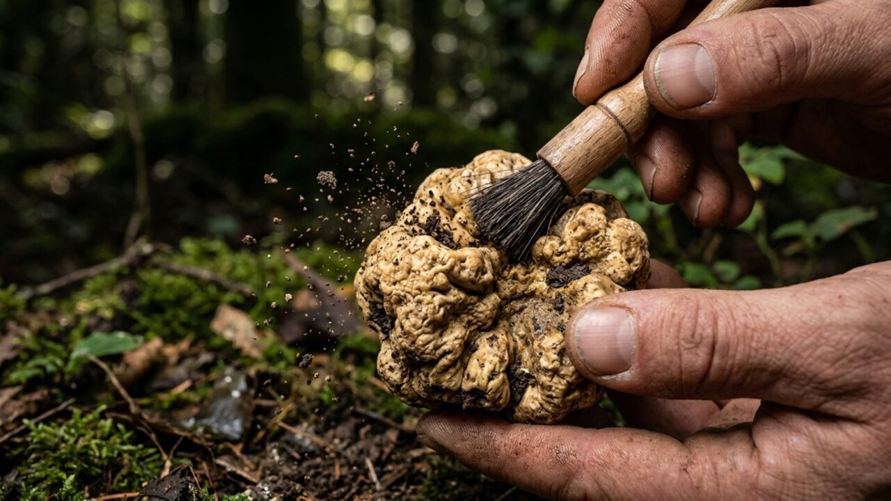 Quanto custa a trufa branca que cães farejam debaixo da terra como se procurassem ouro?