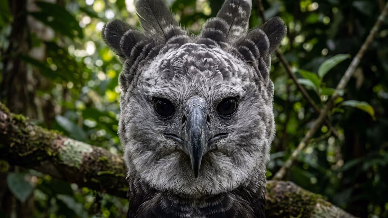 A monumental ave de rapina com garras de 9 centímetros maiores que as de um urso-cinzento, que domina o topo das florestas tropicais das Américas