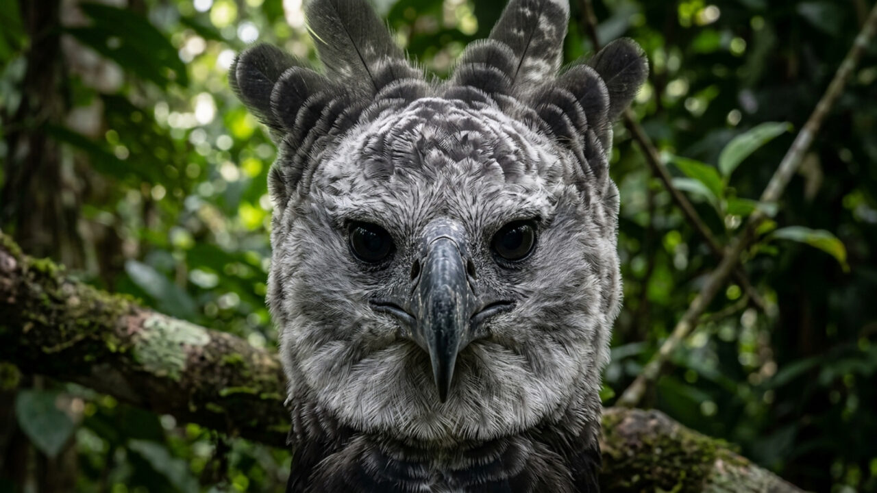 A monumental ave de rapina com garras de 9 centímetros maiores que as de um urso-cinzento, que domina o topo das florestas tropicais das Américas