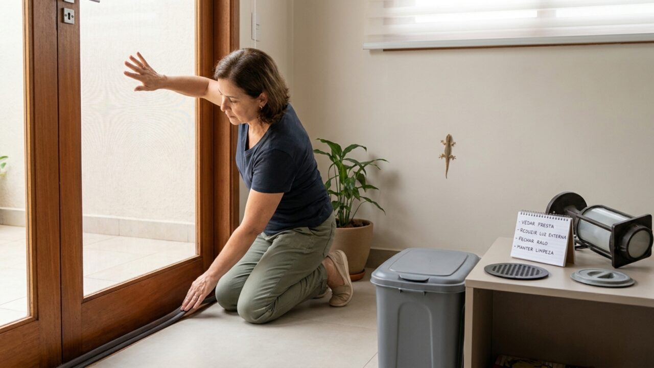 O que significa quando lagartixas começam a surgir dentro de casa?
