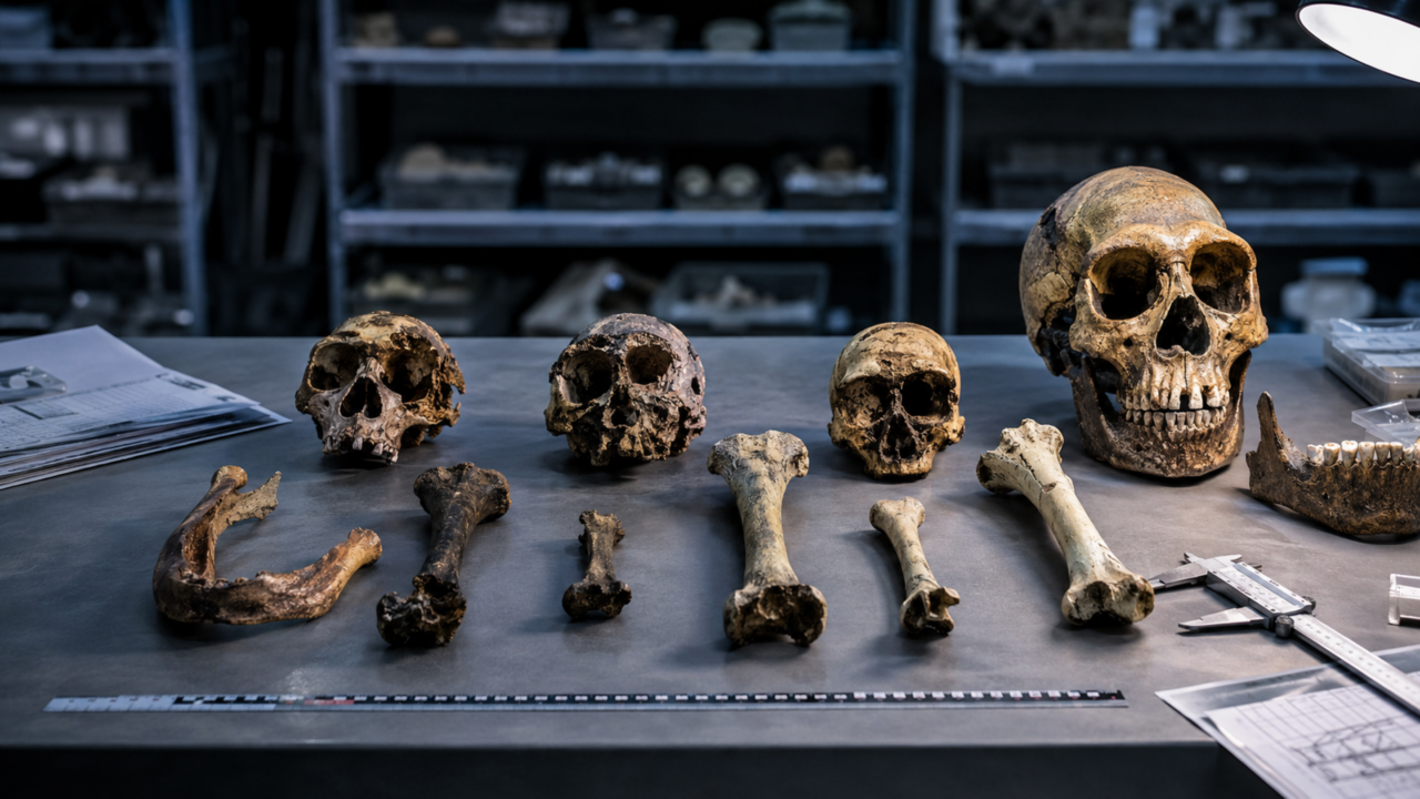 Novo estudo desafia a ideia de que o corpo humano cresceu em linha reta ao longo da evolução