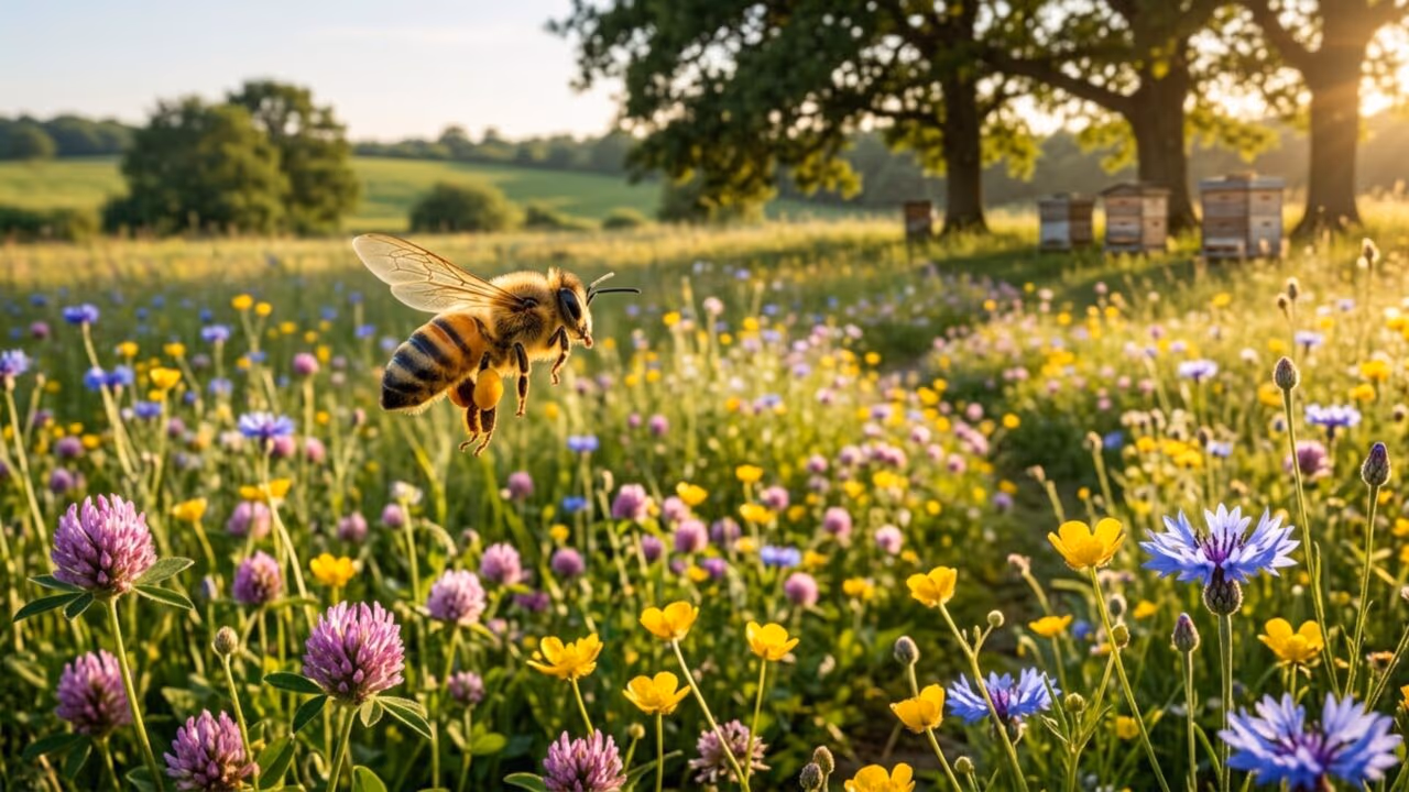 As abelhas resolvem um enigma matemático de 50 rotas em menos de 5 segundos para descobrir o caminho mais curto entre as flores