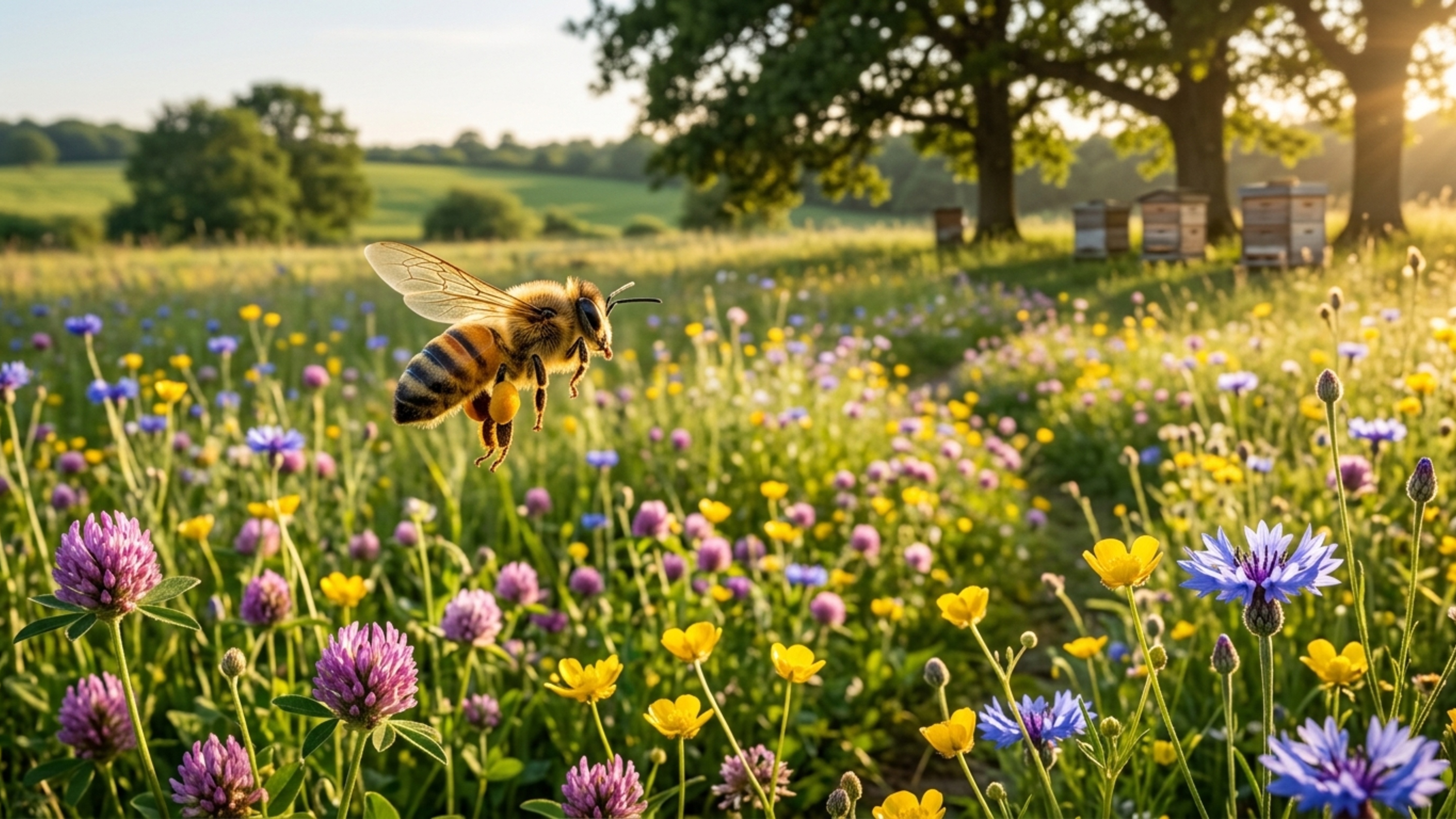 As abelhas resolvem um enigma matemático de 50 rotas em menos de 5 segundos para descobrir o caminho mais curto entre as flores
