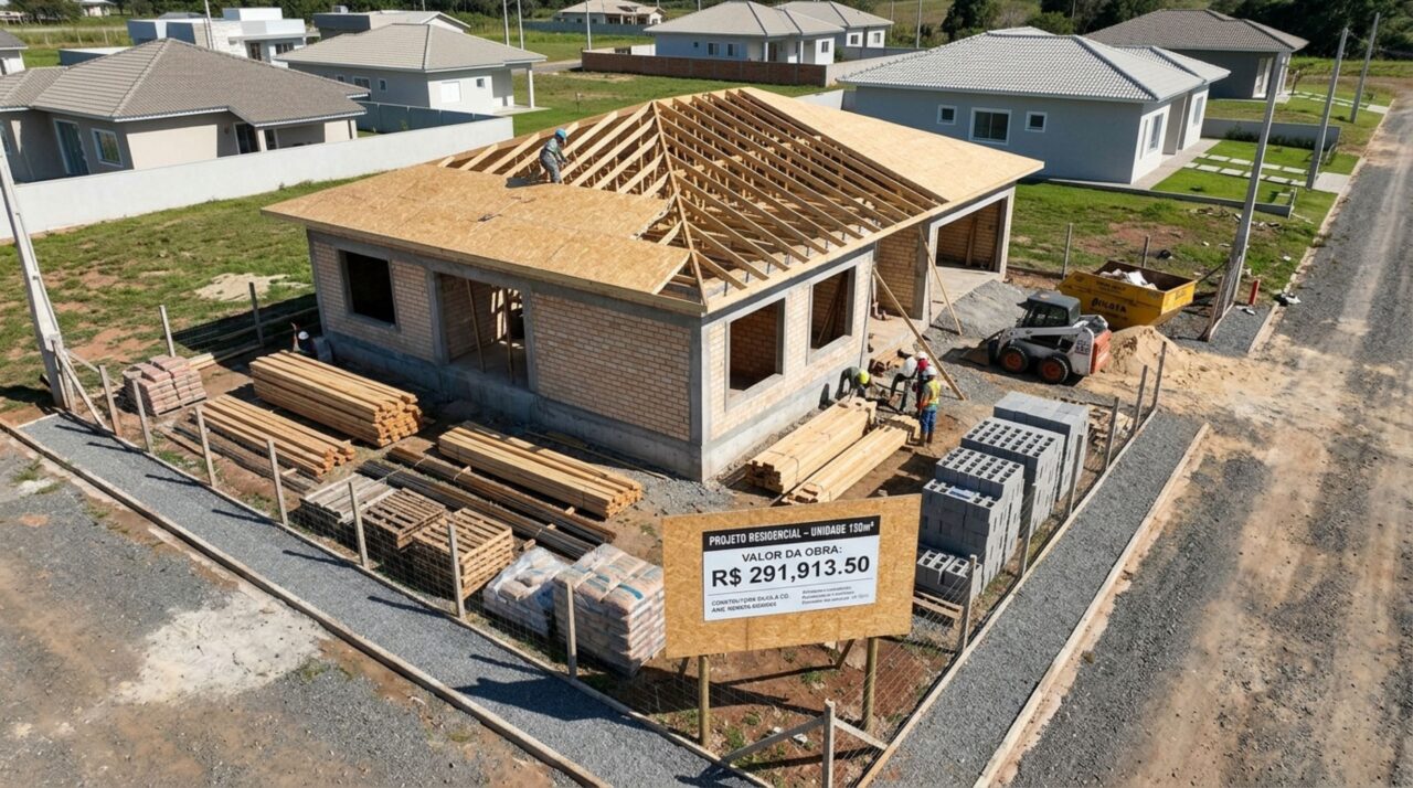 Quanto custa construir uma casa de alto padrão com 150 m² em 2026?