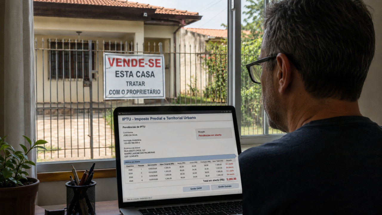 Imóvel herdado, IPTU esquecido: a dívida que cresce enquanto a família discute inventário