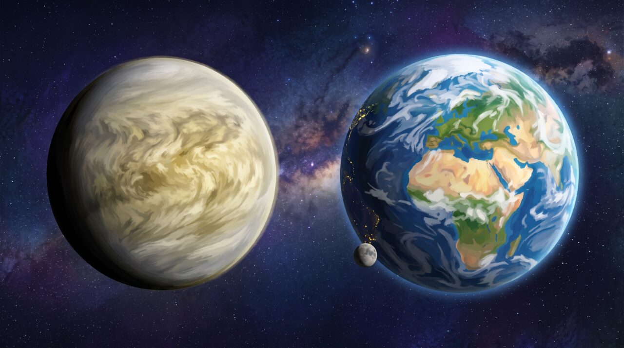 Vênus e a Terra formaram-se a partir de matéria-prima semelhante, praticamente na mesma época, e são quase idênticos em tamanho — no entanto, um tornou-se um mundo vivo de oceanos e florestas, enquanto o outro virou um ermo a 465 graus, quente o suficiente para derreter chumbo