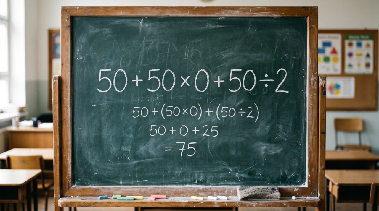 Resolução de expressão matemática viral.