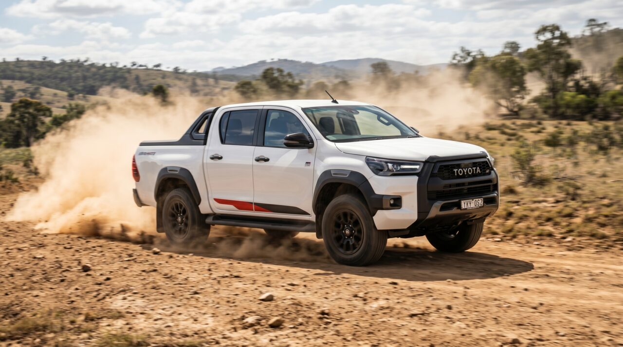 A brutal Toyota Hilux GR-Sport despeja potência na terra, assusta