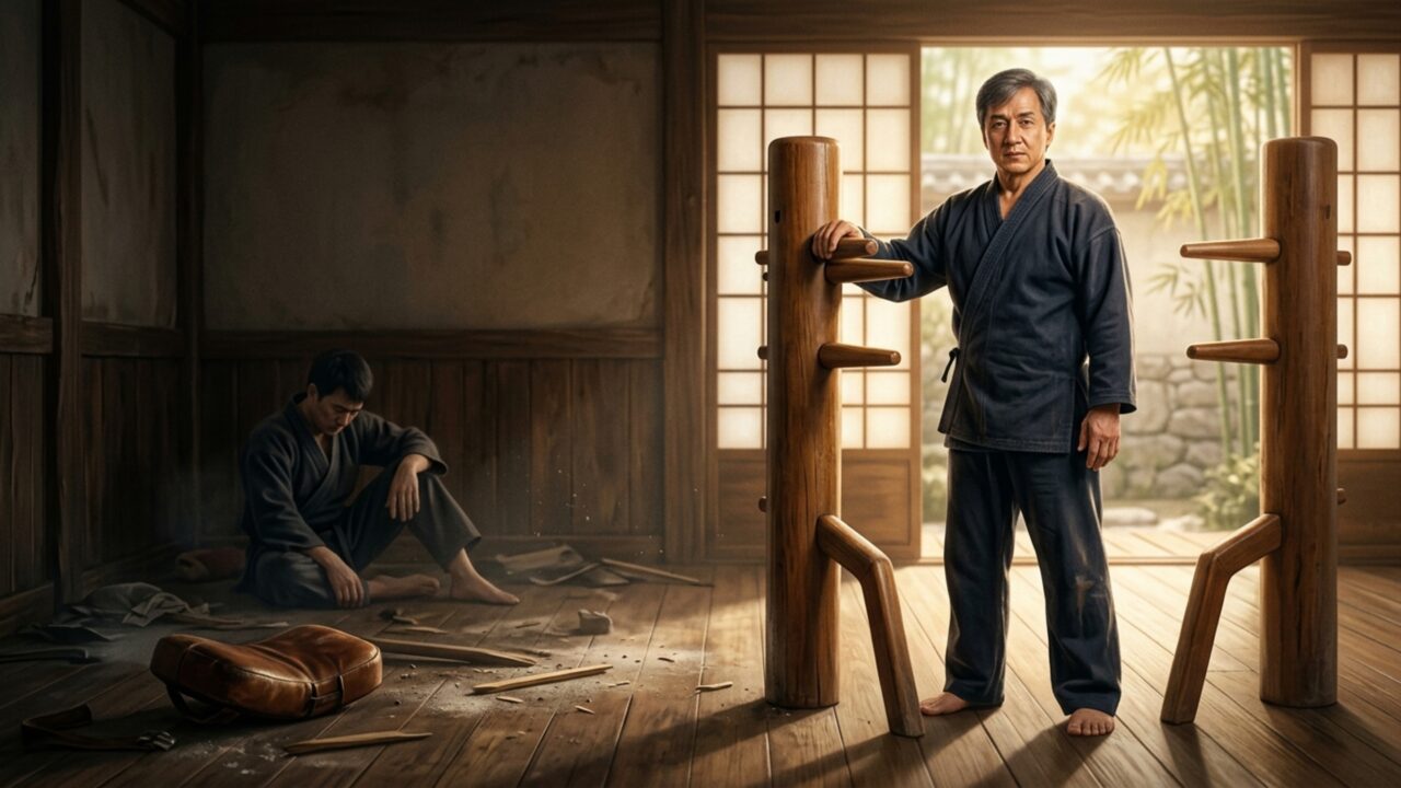 Jackie Chan “A vida sempre vai nos derrubar, mas somos nós que escolhemos se queremos ficar em pé ou não”.