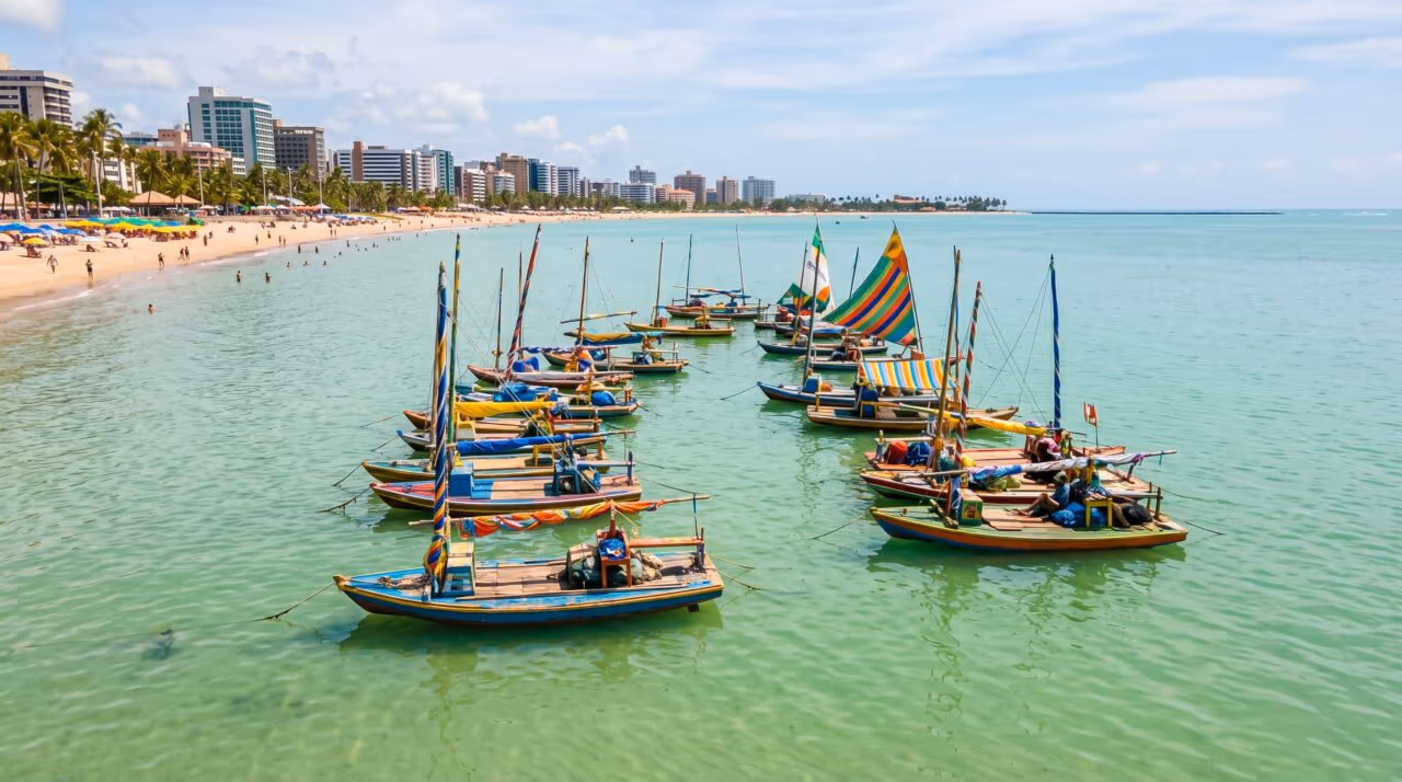 A capital nordestina de dezoito praias urbanas que conquistou o título de destino mais ensolarado do Brasil parece um imenso cartão-postal vivo desenhado perfeitamente para o turismo de verão e passeios de jangada