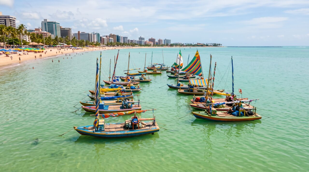 A capital nordestina de dezoito praias urbanas que conquistou o título de destino mais ensolarado do Brasil parece um imenso cartão-postal vivo desenhado perfeitamente para o turismo de verão e passeios de jangada