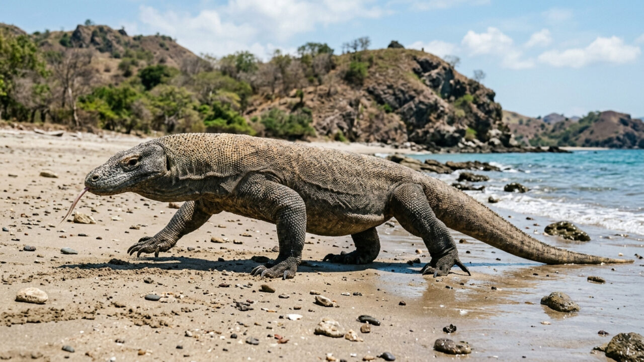 Crescendo até 3 metros de comprimento e injetando um veneno letal, o maior lagarto do planeta abate presas muito maiores que seu próprio tamanho
