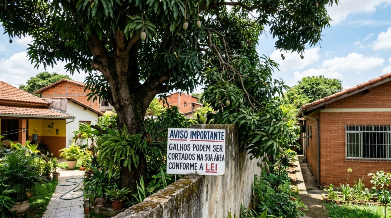 Árvores e raízes invadindo seu terreno poderão ser cortadas se der prejuízo
