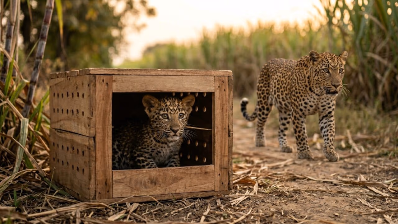 Mais de 100 filhotes de leopardo separados de suas mães foram salvos por esses especialistas em vida selvagem usando ‘caixas noturnas’
