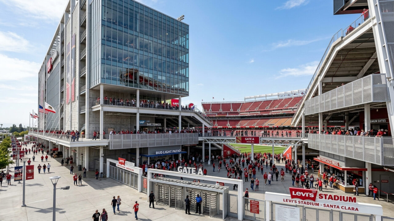 O sustentável estádio de 68.500 lugares com teto verde na torre de suítes e painéis solares foi confirmado como uma das principais sedes da Copa do Mundo 2026