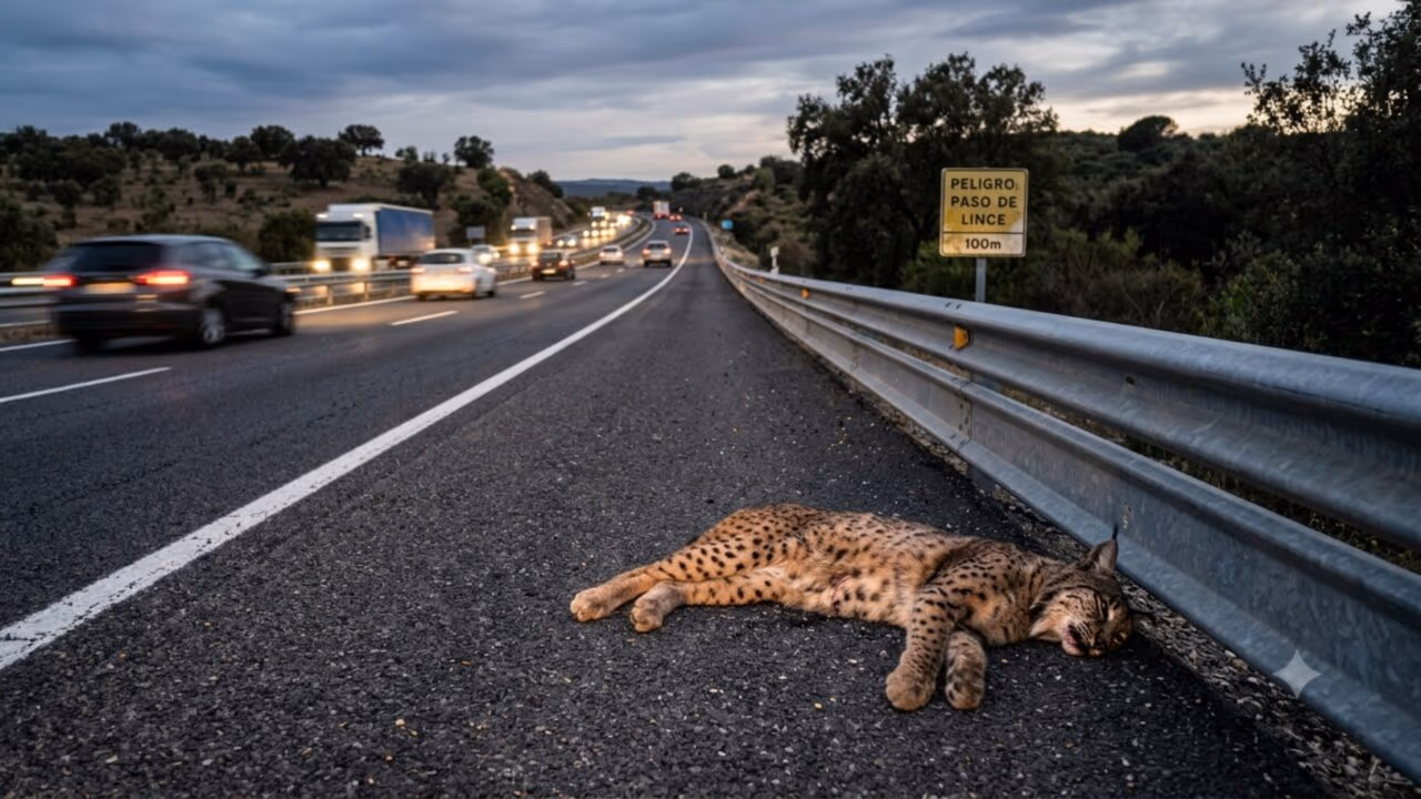 Mais de 200 linces foram atropelados em um ano dificultam sua recuperação, embora a população já tenha alcançado 2.663