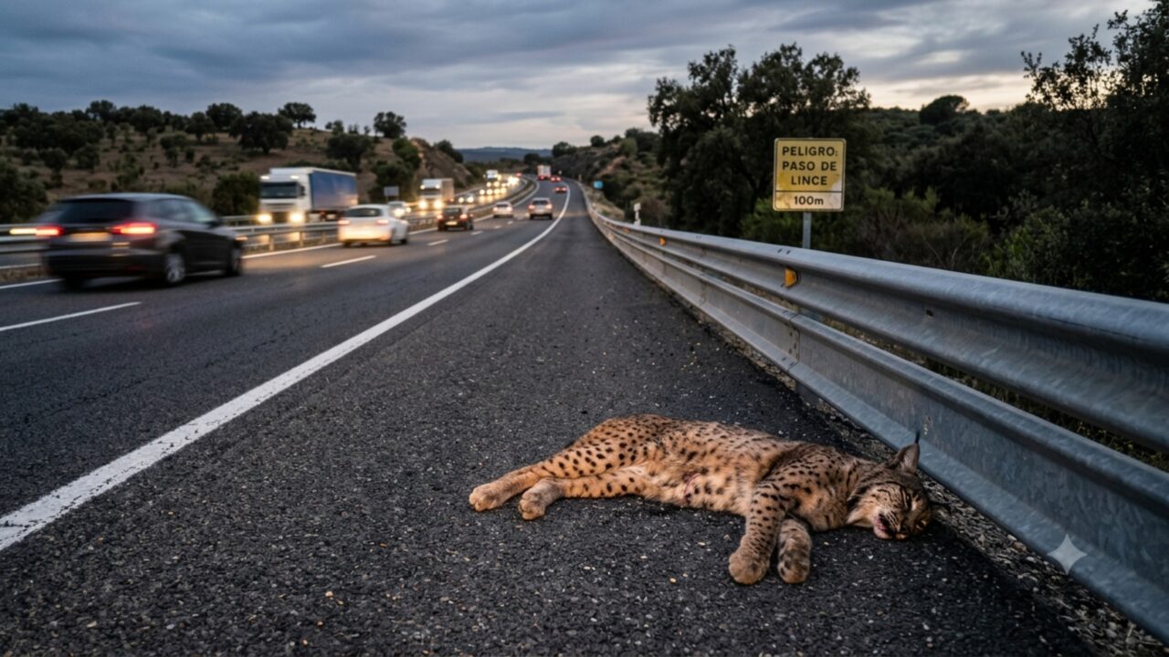 Mais de 200 linces foram atropelados em um ano dificultam sua recuperação, embora a população já tenha alcançado 2.663