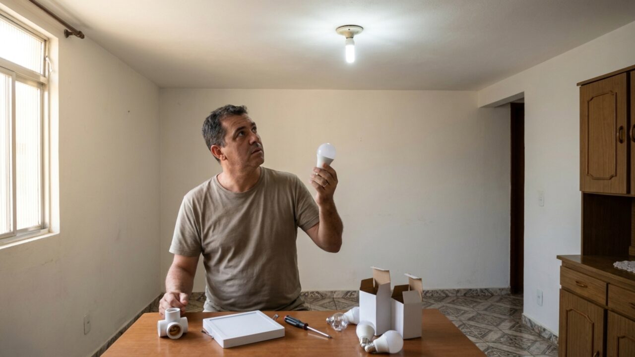 Adeus lâmpadas fracas: instale esse dispositivo e aumente a iluminação sem trocar toda a instalação