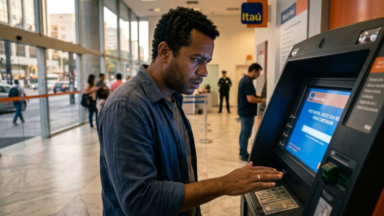 Comunicado para clientes que vão sacar em caixas eletrônicos acende alerta
