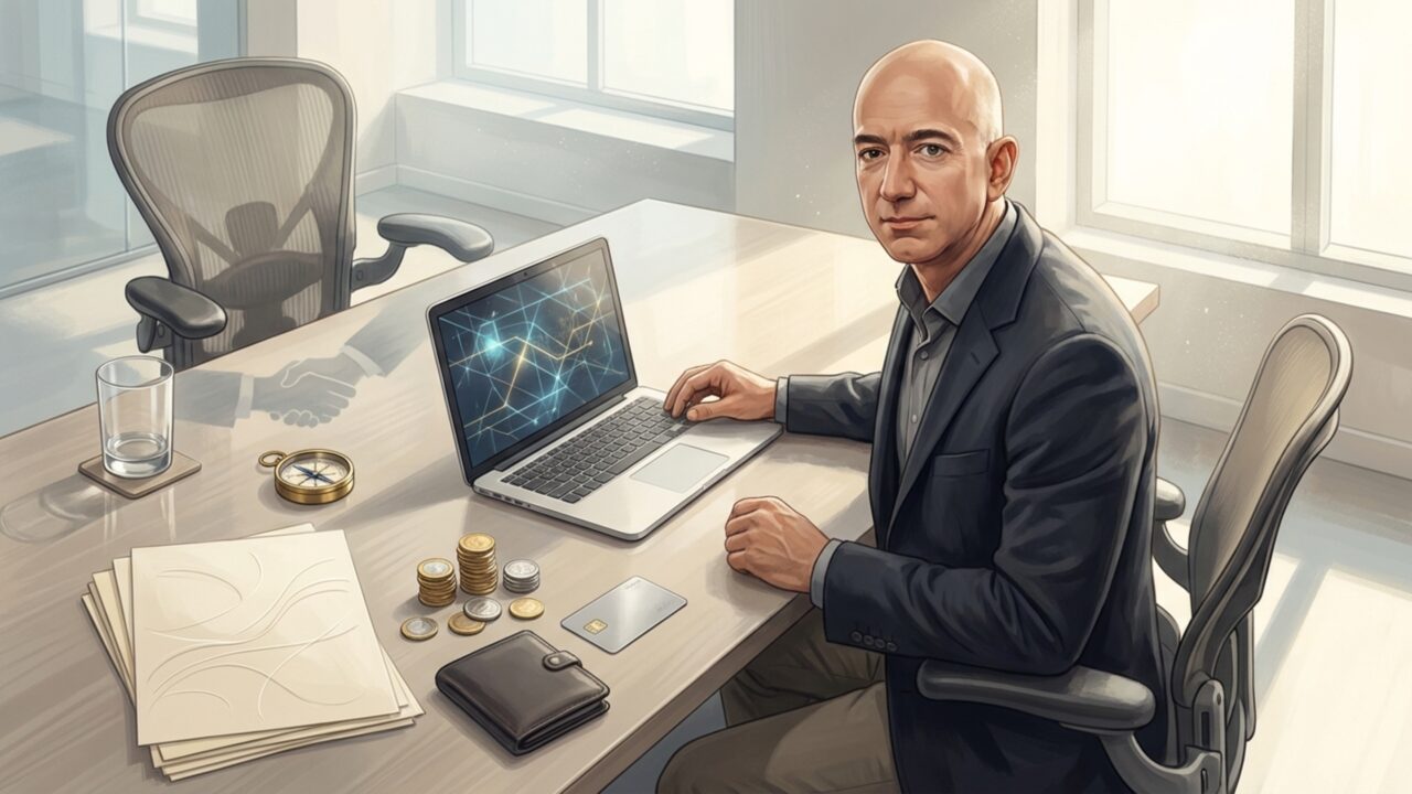 Jeff Bezos, empresário que entendeu reputação como aquilo que continua falando quando você sai da sala: “Sua marca é o que as pessoas dizem sobre você quando você não está no ambiente”