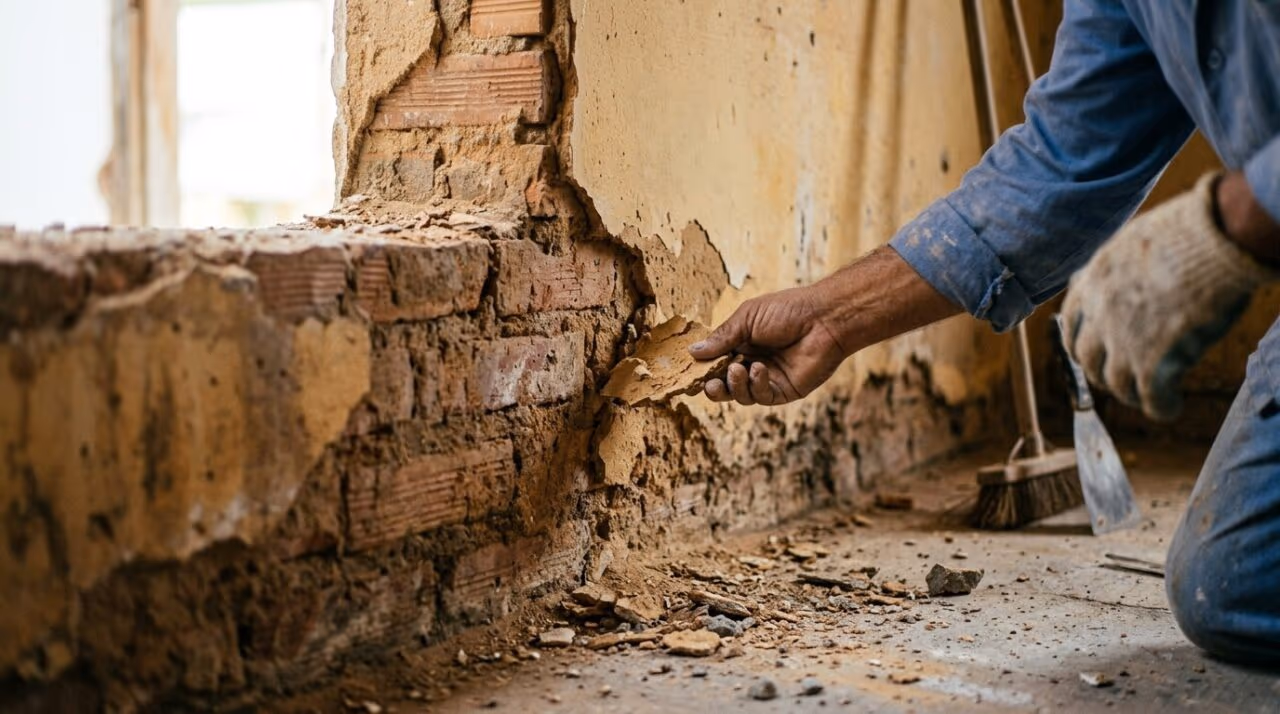 Como resolver reboco esfarelando com o toque, sem usar massa corrida e pintura nova