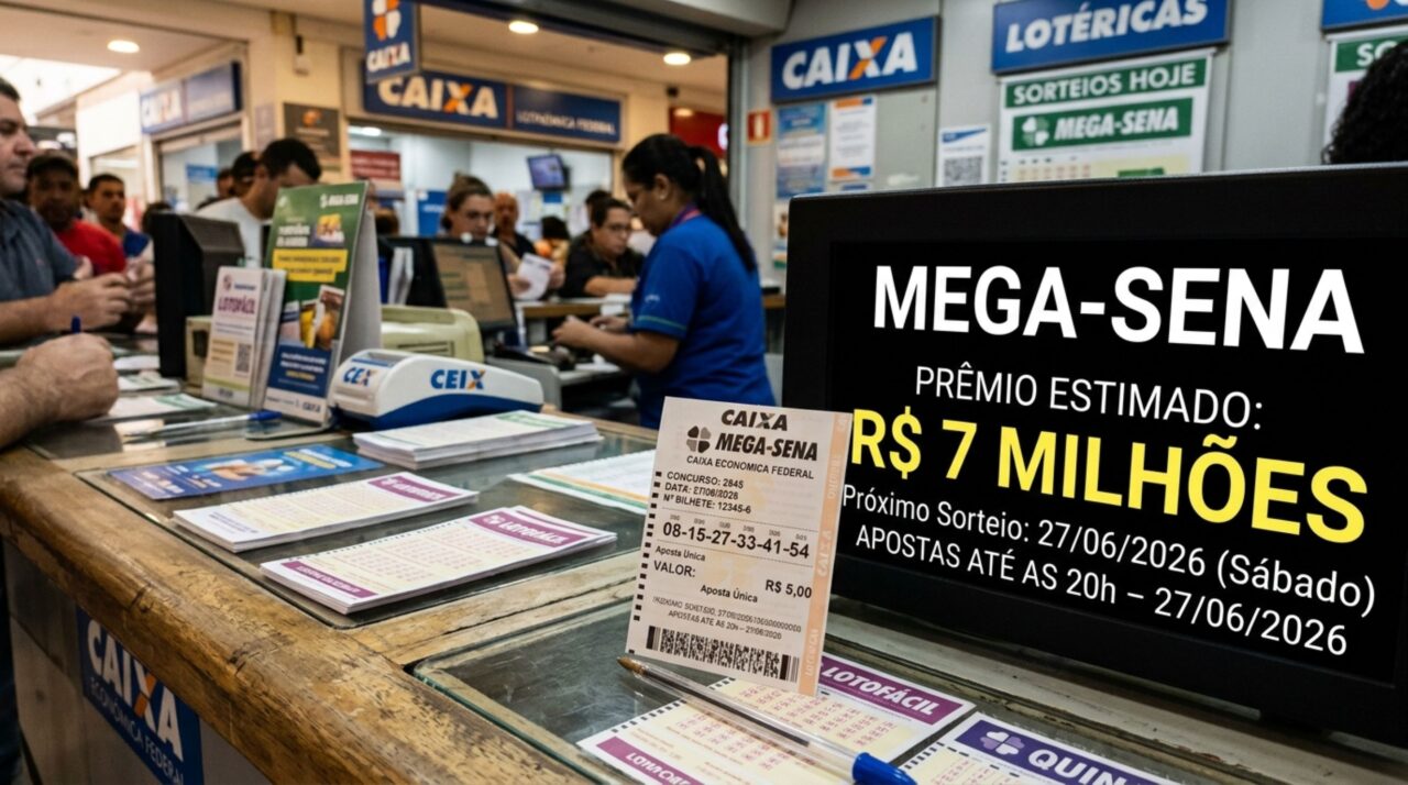 Sorteio da Mega-Sena de sábado recebe comunicado oficial para apostadores de todo o Brasil