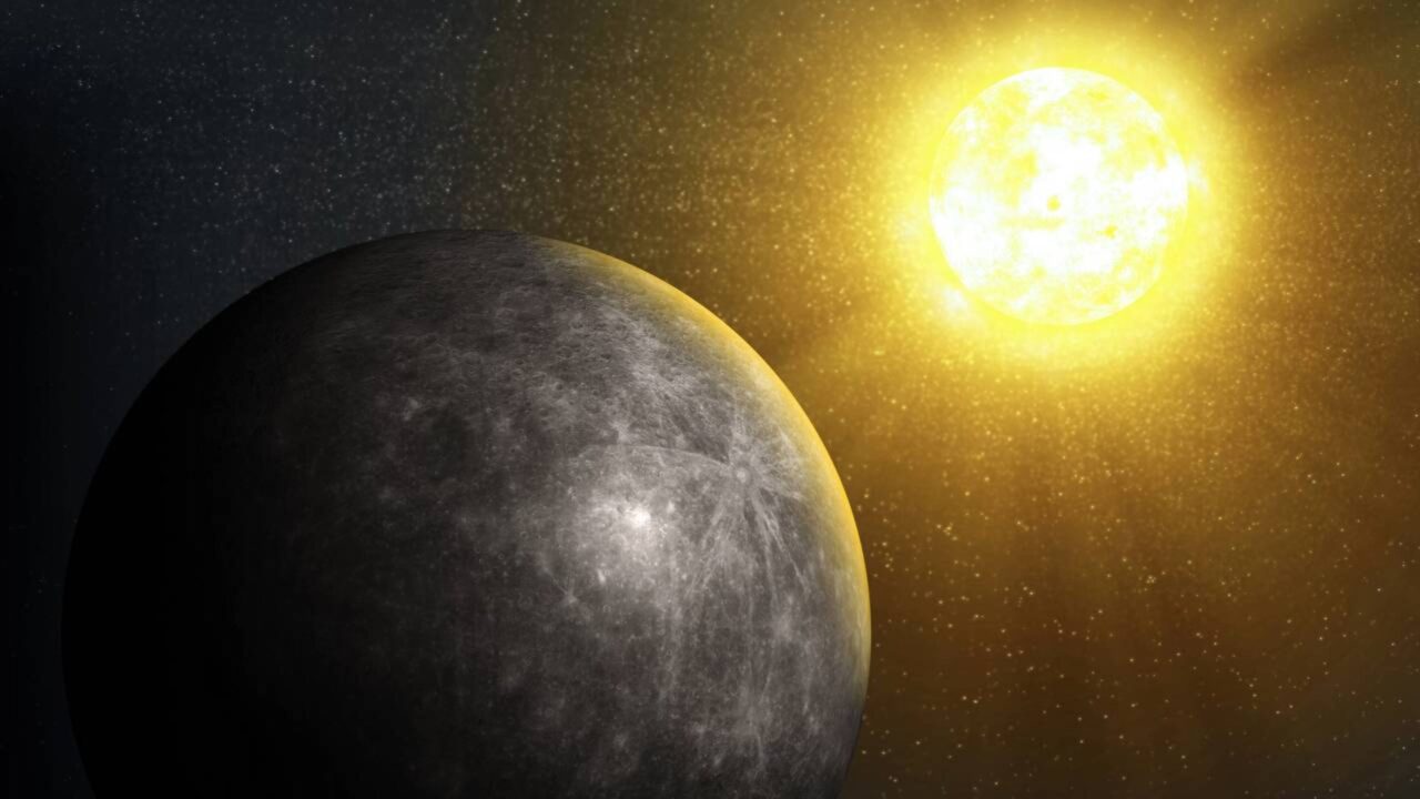 Um único dia em Mercúrio, de um nascer do Sol ao seguinte, dura 176 dias terrestres
