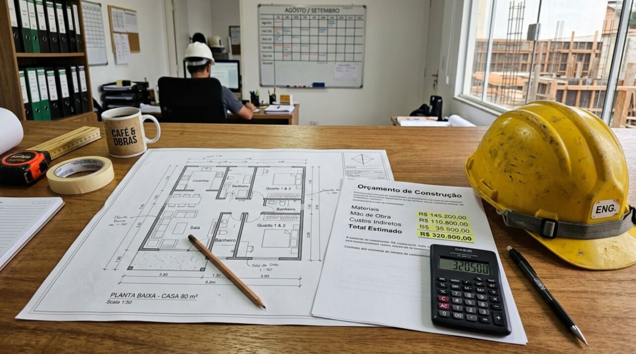 Quanto custa construir uma casa de 80 metros quadrados em 2026 e quais imprevistos sempre acontecem?
