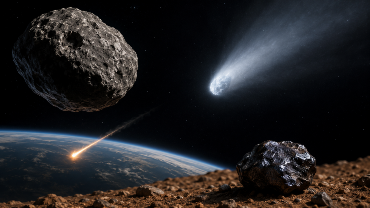Nem todo risco no céu é igual: como saber se é meteoro, cometa, asteroide ou meteorito