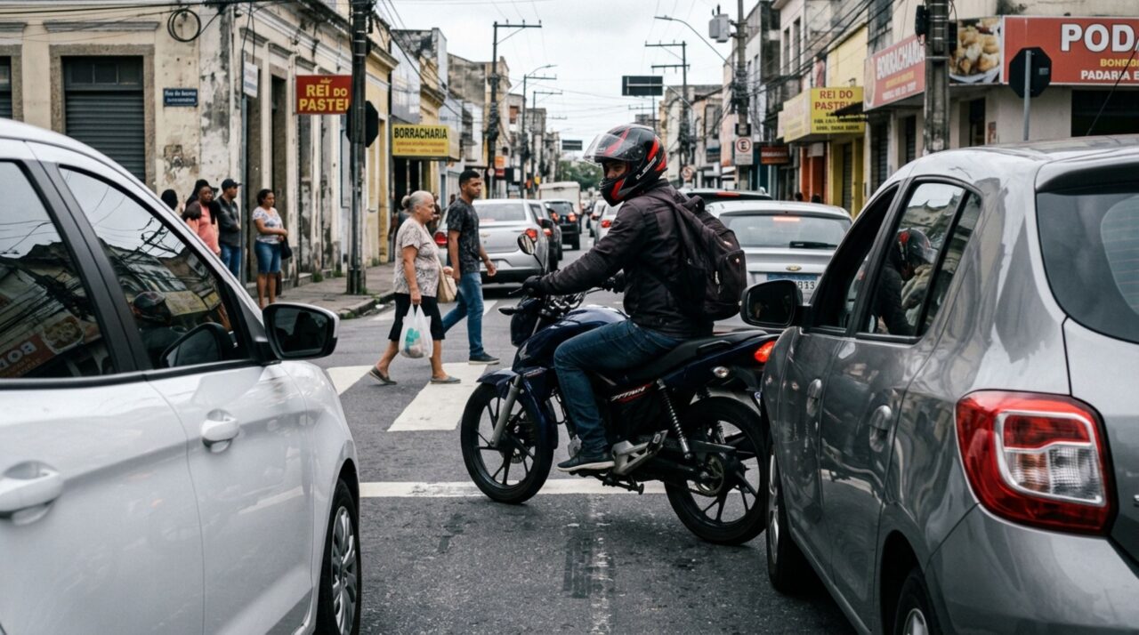 Motociclistas que andam no corredor precisam ficar atentos a essa regra obrigatória no CTB
