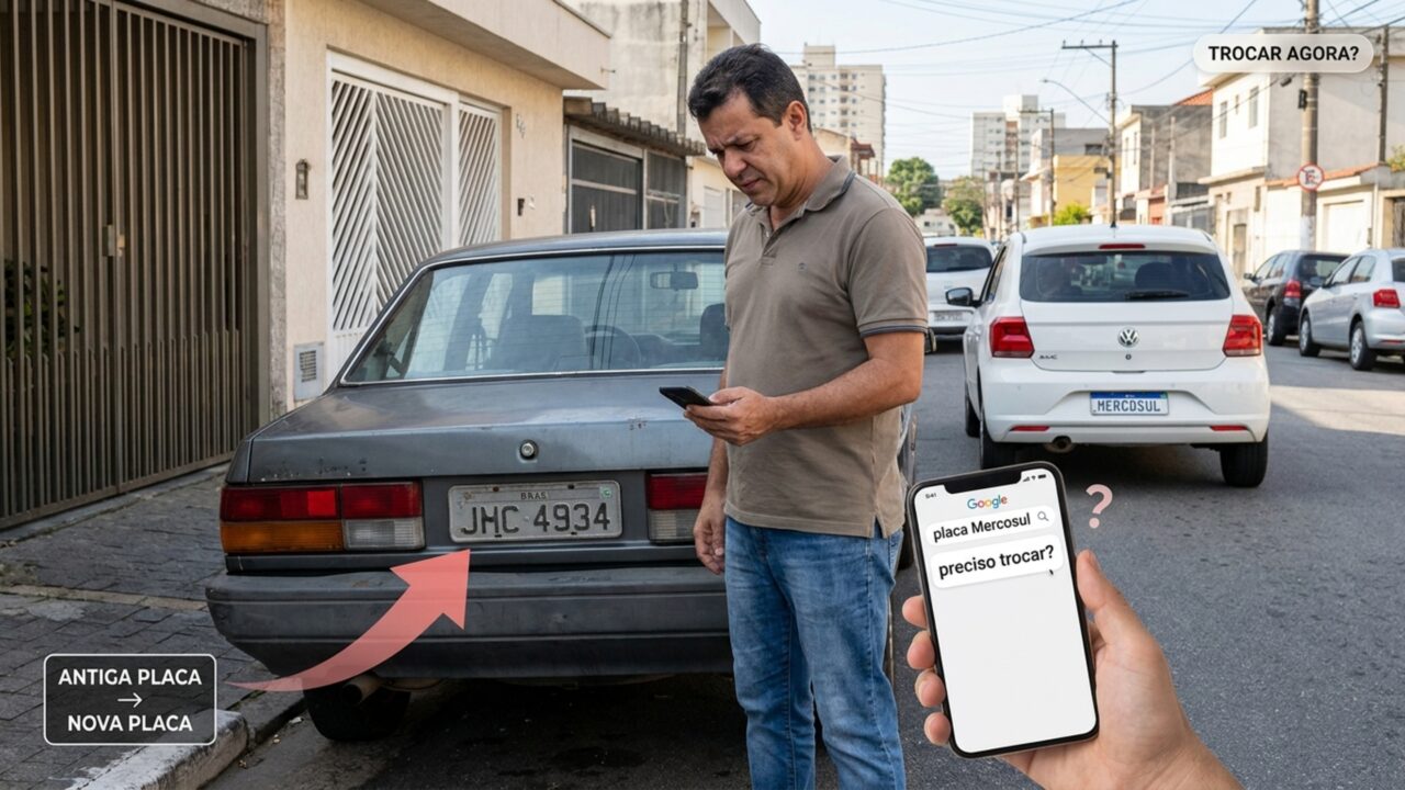 Lei da placa Mercosul já está em vigor e atinge motoristas em todo o Brasil