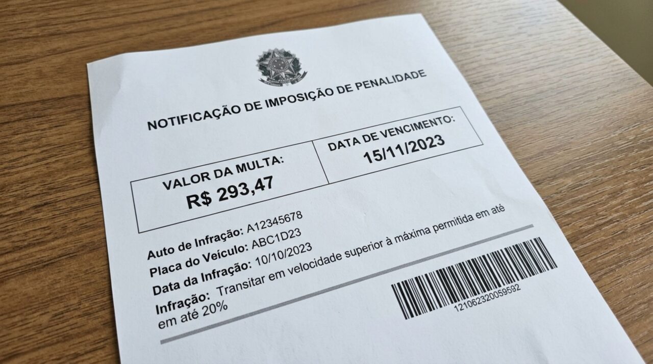 O que acontece se você não pagar uma multa de trânsito em 2026?