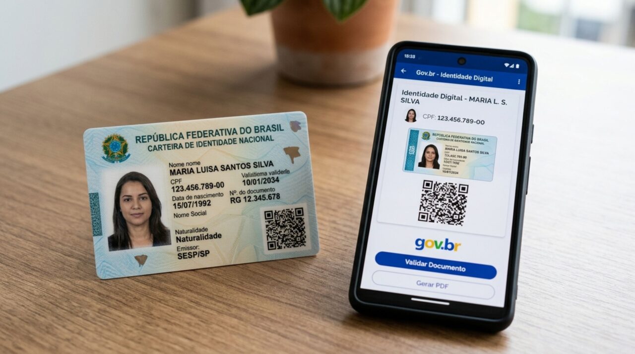 Como emitir gratuitamente a nova carteira de identidade física no seu estado e como acessar a versão digital sem sair de casa