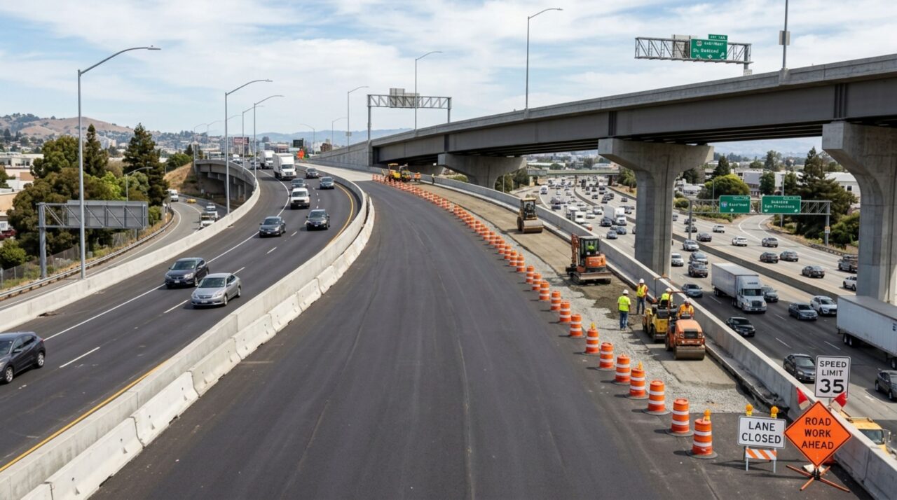 Pesando 230 toneladas, um viaduto foi instalado da noite para o dia em apenas 40 minutos e motoristas já podem tráfegar normalmente