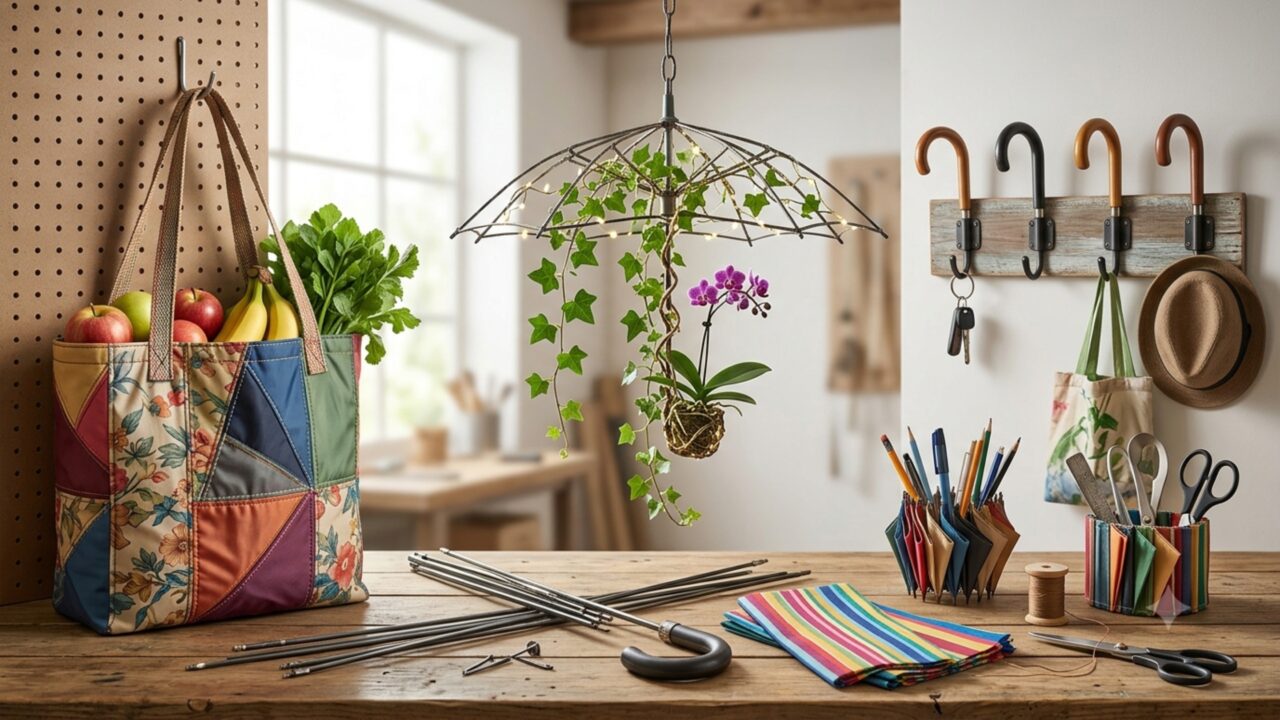 Nunca mais jogue fora um guarda-chuva quebrado, você é dono de um tesouro as 3 ideias de faça-você-mesmo para reutilizá-los e decorar sua casa