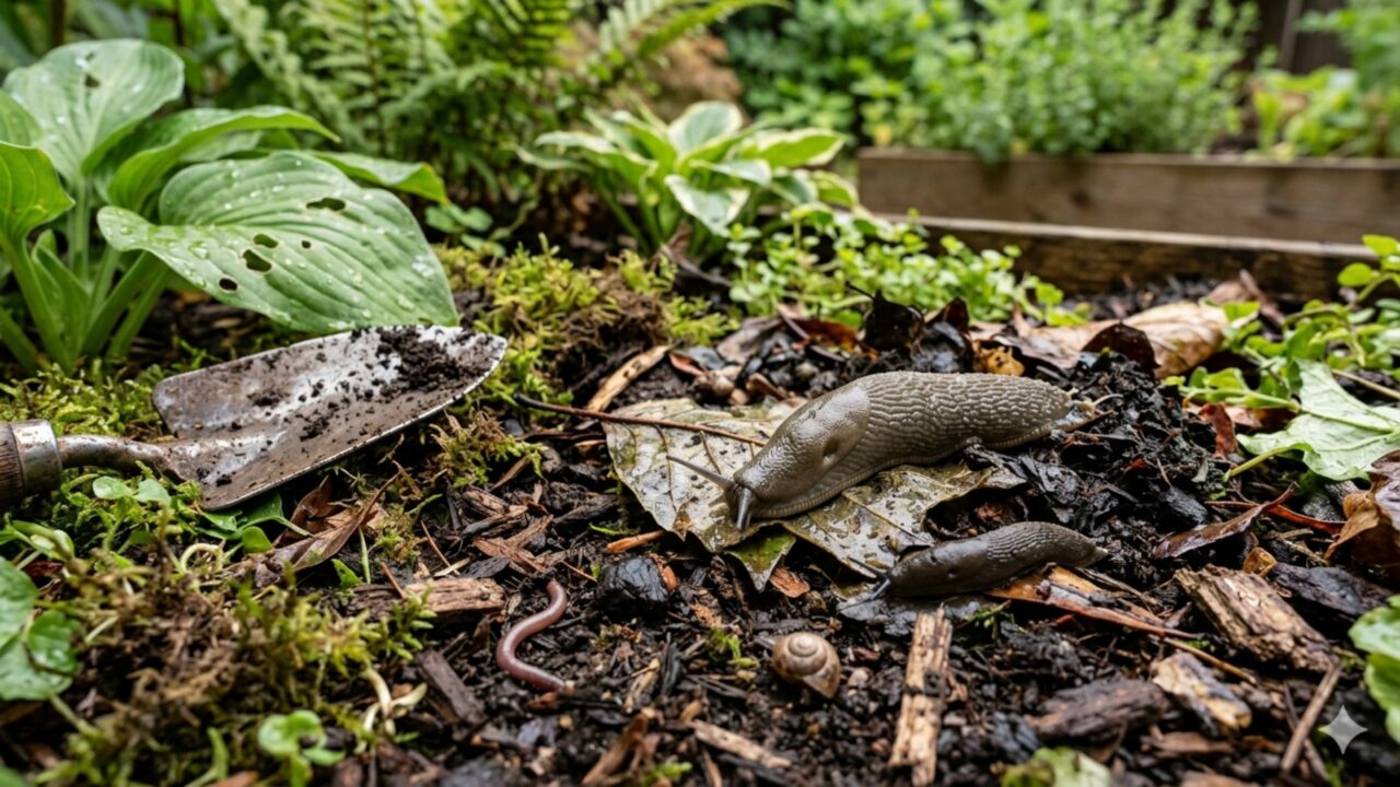 O que significa quando lesmas aparecem no jardim?