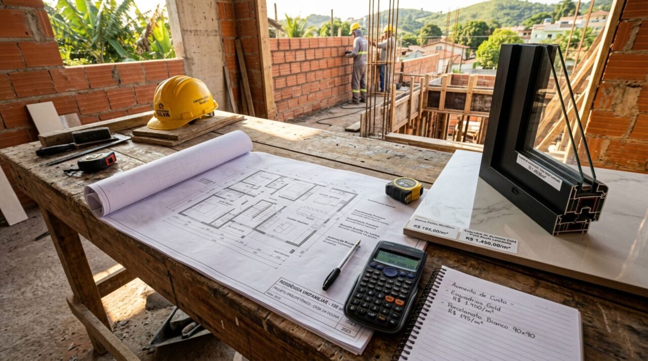 Quanto custa construir uma casa de classe média alta com 150 m² em 2026?