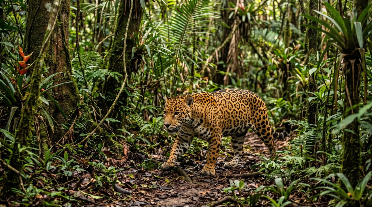 Hábitos de caça e camuflagem da onça-pintada