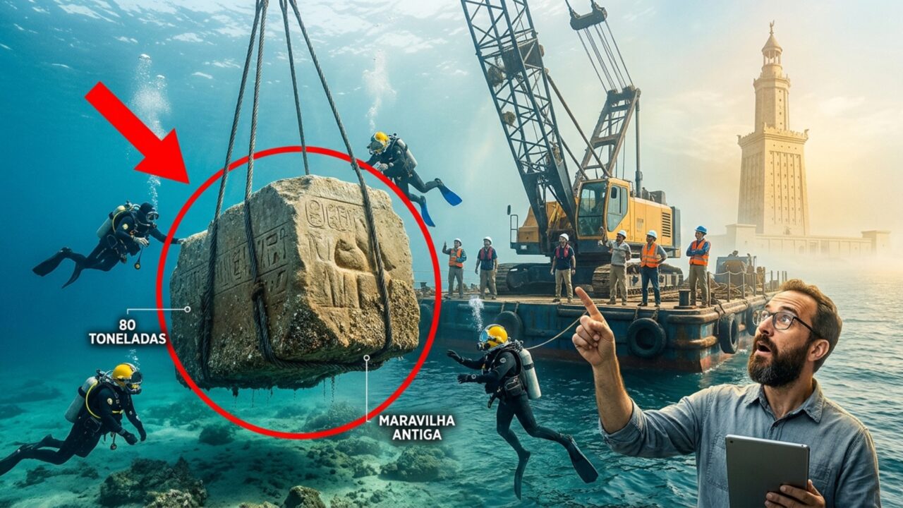 Arqueólogos trazem à superfície blocos de 80 toneladas de uma das Sete Maravilhas do mundo antigo após 1.600 anos