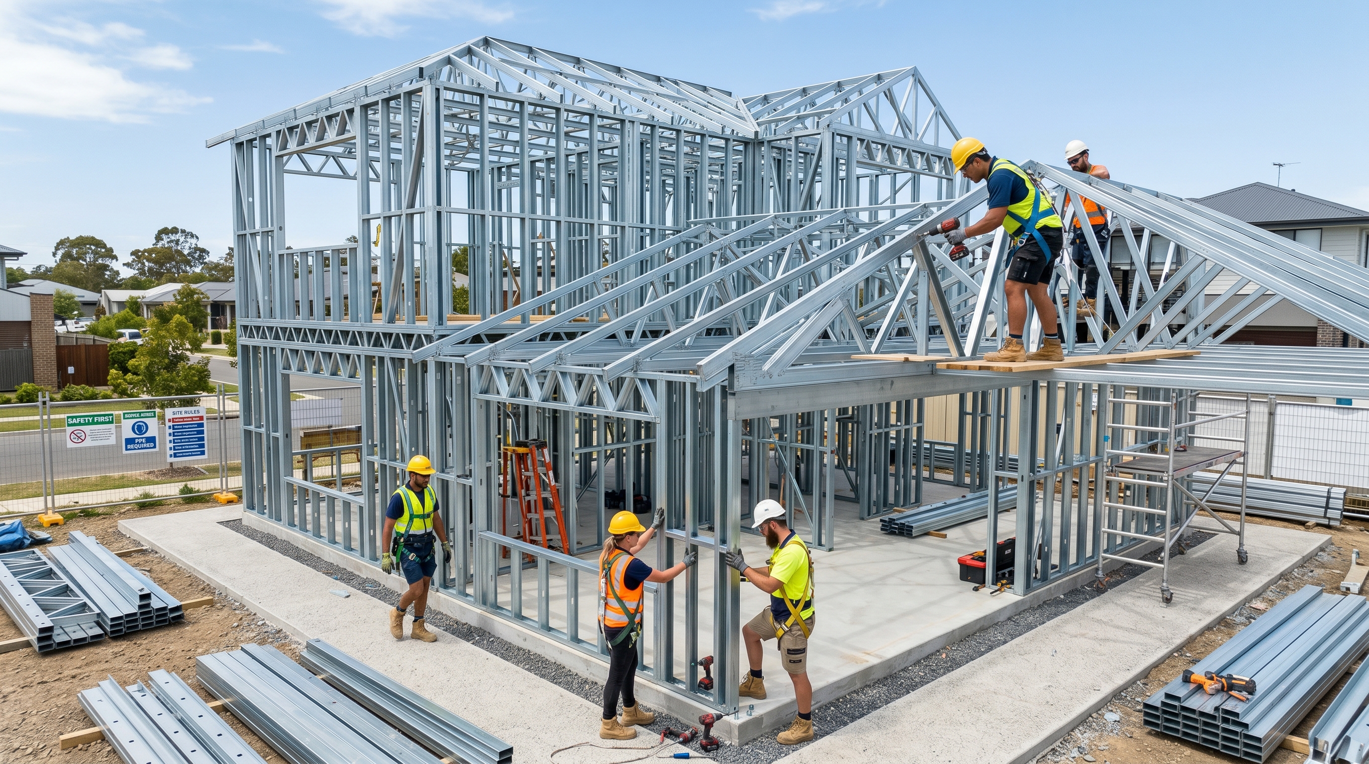 Vantagens e funcionamento da construção a seco com Light Steel Frame.