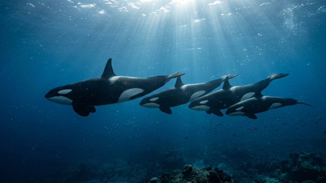 Pesando mais de 6 toneladas e caçando em grupos coordenados, o maior golfinho do planeta domina os mares e consegue abater até baleias-azuis 