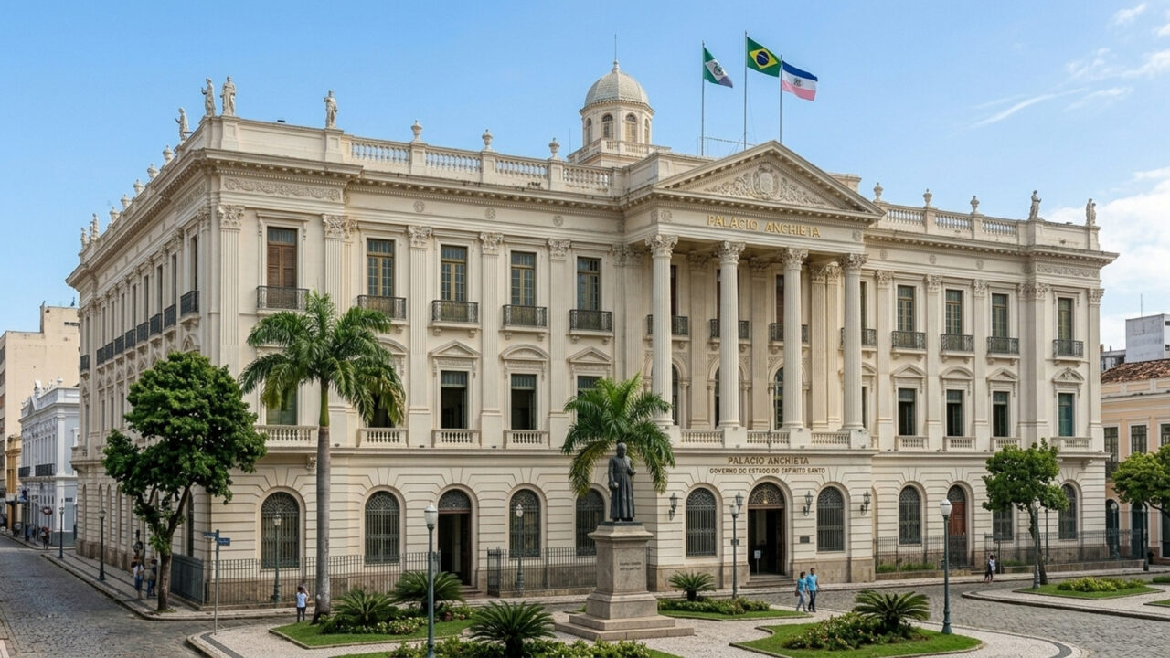 Construído por padres jesuítas a partir de 1551, o palácio histórico no Espírito Santo é uma das sedes de governo mais antigas do território nacional