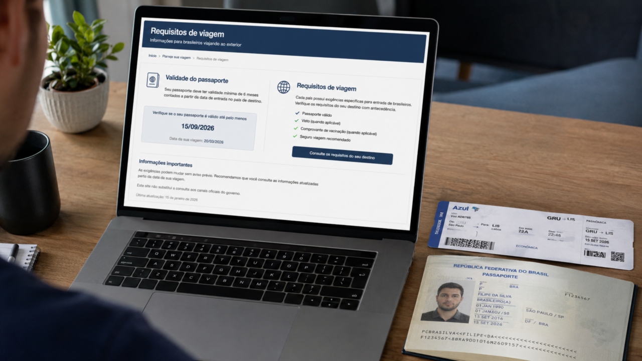 O passaporte que pode estar válido, mas ainda assim atrapalhar uma viagem internacional