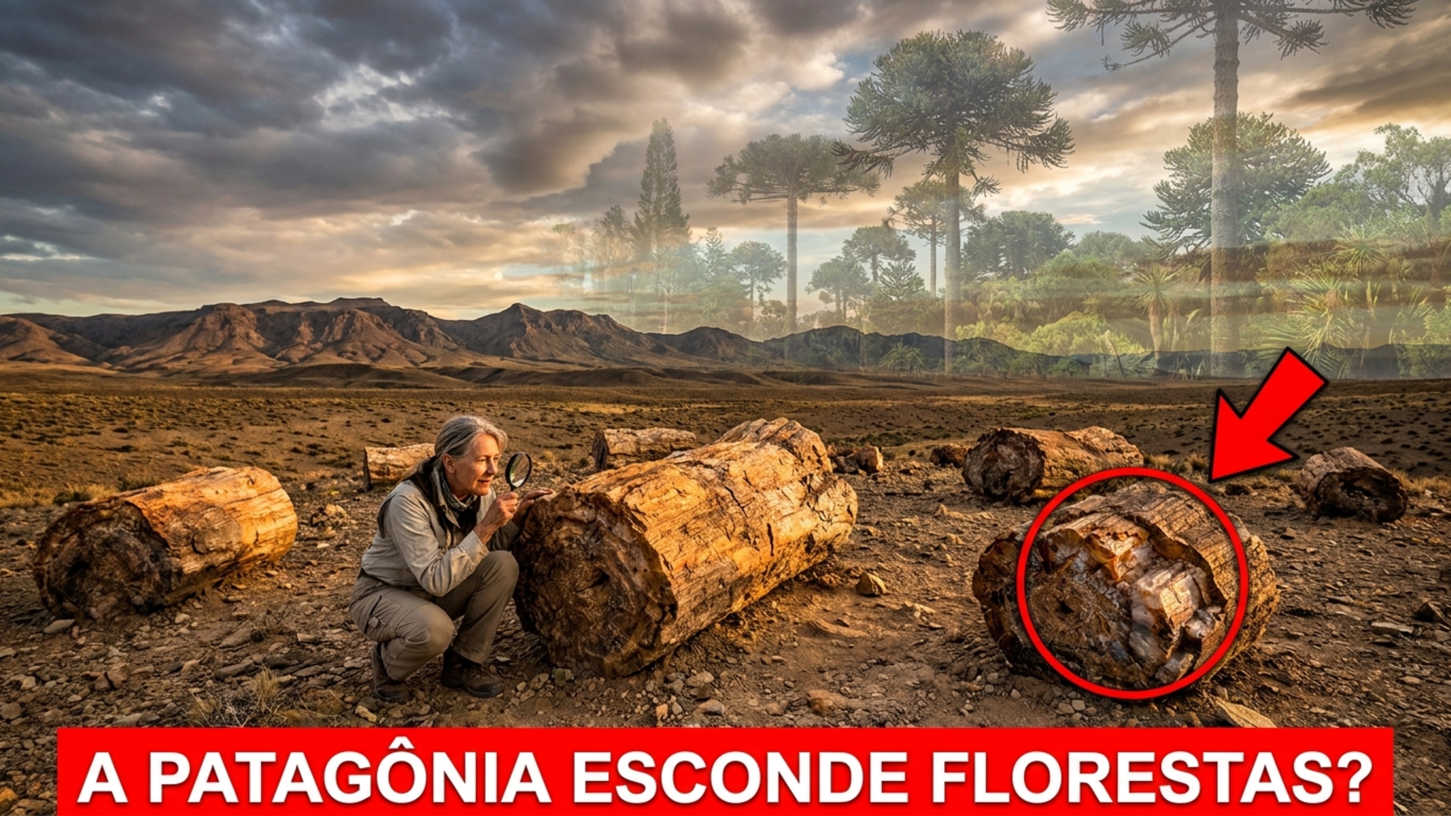 Cientistas encontram três florestas petrificadas de 50 milhões de anos e revelam uma Patagônia desconhecida