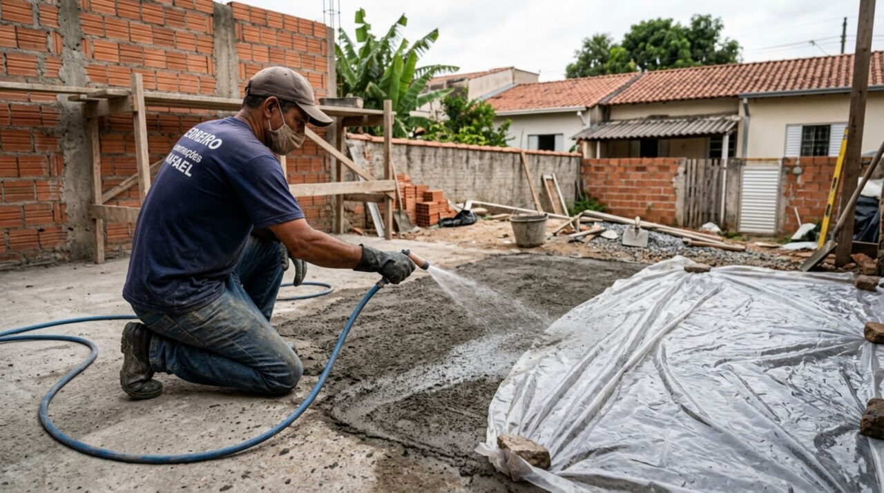 Por que o contrapiso racha em poucos dias: memorize o erro mais comum ao preparar a massa