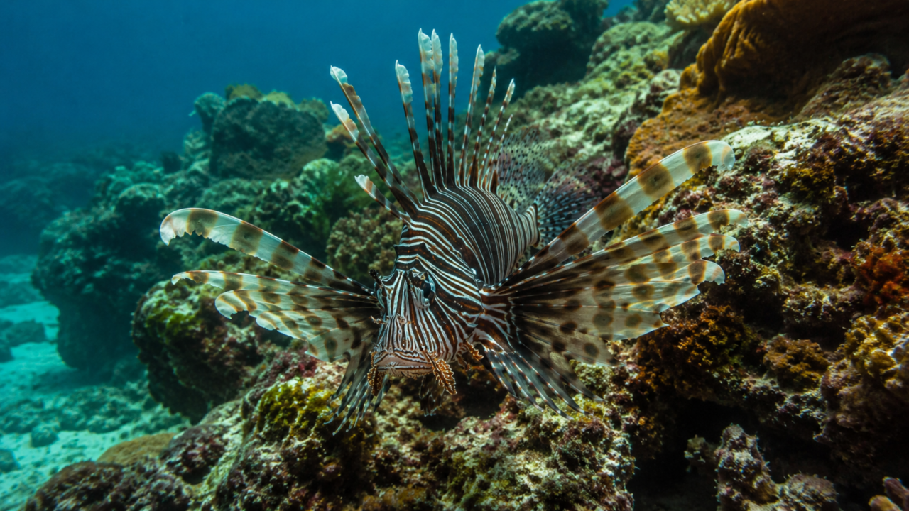 O peixe ornamental que virou invasor: como o peixe-leão espalha veneno e destruição silenciosa