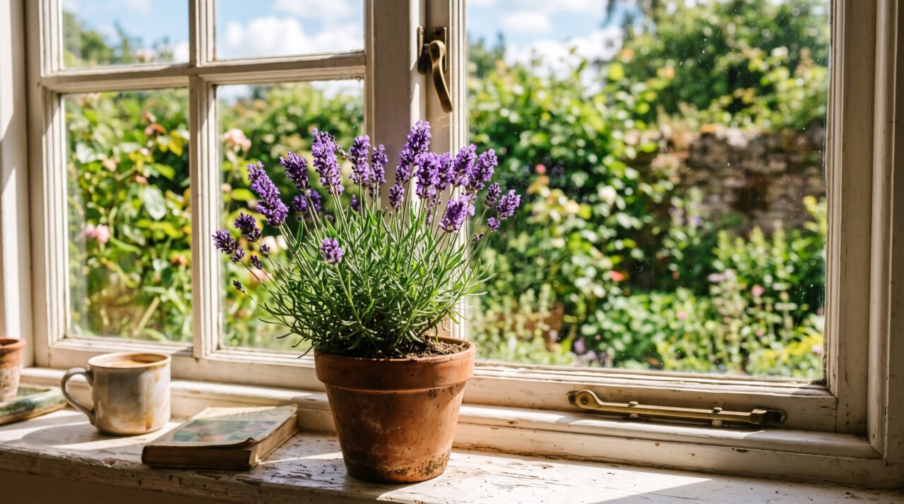 Benefícios e cultivo de lavanda na janela de casa.
